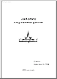 Répási János - A Csepel Autógyár a
