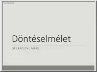 Szikora Péter - Döntéselmélet