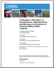 Challenges in Simulation of Aerodynamics, Hydrodynamics, and Mooring-Line Dynamics of Floating Offshore Wind Turbines