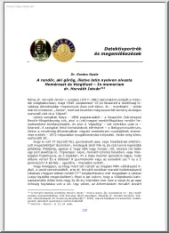 Dr. Kovács Gyula - A rendőr, aki görög, illetve latin nyelven olvasta Homéroszt és Vergiliust, In memoriam dr. Horváth István