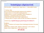 Számítógépes alapismeretek