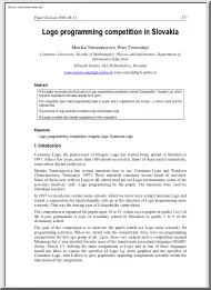 Peter Tomcsányi - Logo Programming Competition in Slovakia