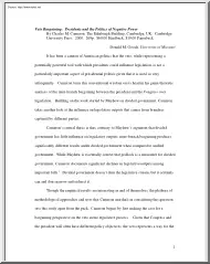 Donald M. Gooch - Veto Bargaining, Presidents and the Politics of Negative Power