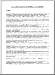 Az esztétikum gondolati meghódítása az antikvitásban