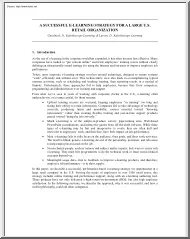 A Successful E-learning Strategy for a Large U.S Retail Organization