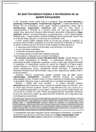 Az ipari forradalom hatása a