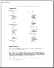 Academic English II, Final Exam Study