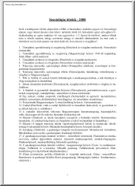 BKE Szociológia tételek, 2000