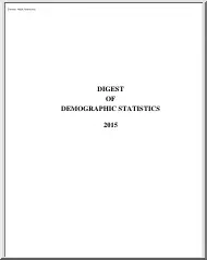 Digest of Demographic Statistics