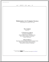 Eric Lehman - Mathematics for Computer