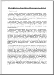 2006. évi jelentés az ukrajnai (kárpátaljai) magyarság helyzetéről