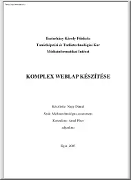 Nagy Dániel - Komplex weblap készítése