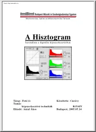 Curávy Tamás - A Hisztogram használata a digitális képszerkesztésben