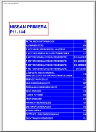 Nissan Primera P11 javítási