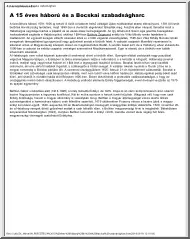 Történelem érettségi tételek