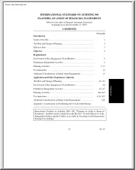 International Standard on Auditing 300, Planning an Audit of Financial Statements