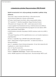 A demokrácia győzelme Magyarországon 1988-90 között