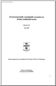 Chia-Jen YU - Environmentally sustainable acoustics in urban residential areas