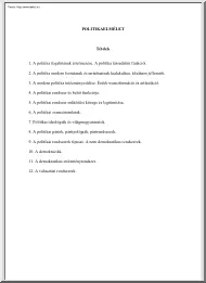 Politikaelmélet tételek
