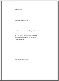Brandt-Tinggaard - The Coalition of Industrialists and Environmentalists in the Climate Change Issue