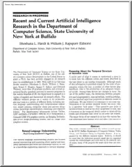 Hardt-Rapaport - Recent and Current
