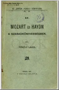 Főkövi Lajos - Mozart és Haydn a szabadkőművességben