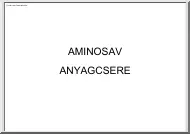 Aminosav anyagcsere