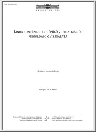 Moldován István - Linux konténerekre épülő virtualizációs megoldások vizsgálata