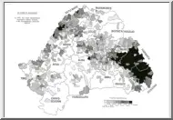 Az erdélyi magyarság területi elhelyezkedése, számaránya 1930-ban, térkép
