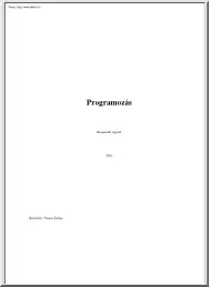 Vinnai Zoltán - Programozás-elmélet