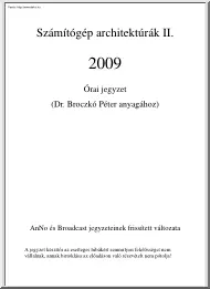 Számítógép architektúrák II