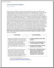 E-Learning Accessibility Guidelines