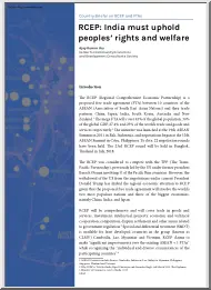 Ajay Kumar Jha - RCEP, India must Uphold Peoples Rights and Welfare
