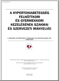 A hypertoniabetegség felnőttkori és
