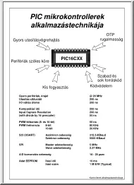 PIC mikrokontrollerek alkalmazástechnikája