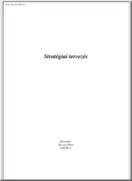 Kovács Péter - Stratégiai tervezés