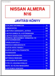 Nissan Almera N16 javítási kézikönyv