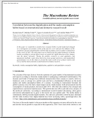 Jackel-Fodor-Csiszárik - Correlation between the Digitalization and the Media Consumption Habits based on International and Domestic Research Result