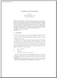D.A.Turner - Total Functional Programming