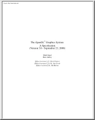 The OpenGL Graphics System, A specification, 3.0