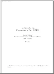 Mattias Ohlsson - Lecture notes for