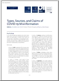 Types, Sources, and Claims of COVID-19