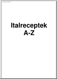 Italok és italreceptek