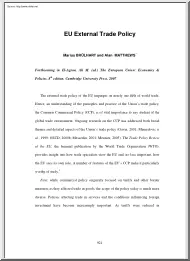 Brülhart-Matthews - EU External Trade Policy