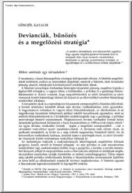 Gönczöl Katalin - Devianciák