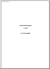 Dr. Gruiz Katalin - Géntechnika II