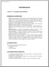 Szociológia jegyzet