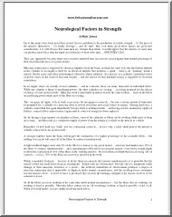 Arthur Jones - Neurological Factors in Strength