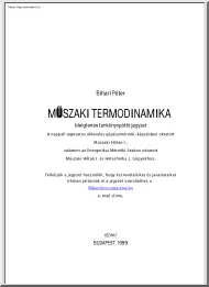 Bihari Péter - Műszaki Termodinamika
