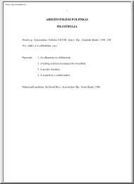 Arisztotelész politikai filozófiája